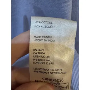 Anthropologie Poplin-Collar V-Neck Sweatshirt size Small Lilac thumbnail 10