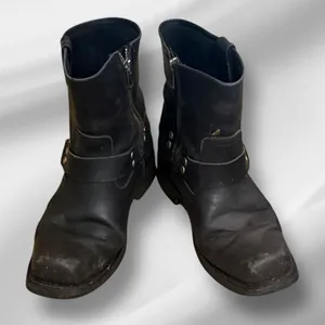 Element X Black Leather Motorcycle‎ Boots Size 7 thumbnail 1