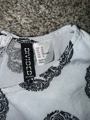 H&M Divided Sleeveless Skull Print Skater Dress thumbnail 3