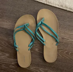 Aerie turquoise braided sandals. Size 8 thumbnail 2
