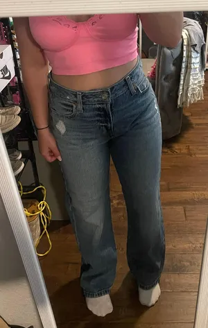 Wide Leg Jeans Blue Size 6 thumbnail 1