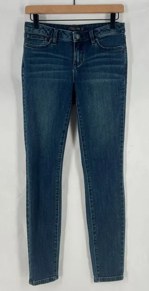 prAna Kara Skinny Jeans Womens 6/28 Blue Denim‎ Organic Cotton Stretch Mid Rise thumbnail 1