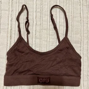 Urban Outfitters Out From Under Logo Band Ribbed Scoop Bralette thumbnail 1