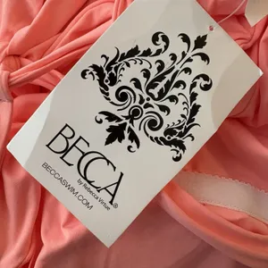Becca Pink Cut Out Stretch V Neck One-Piece Swimsuit Swimwear Size Large New NWT thumbnail 4
