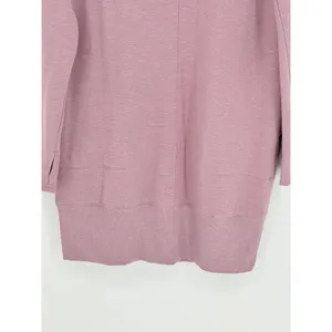 90 Degree by Reflex Tunic Sweatshirt‎ Womens Medium Rose Mock Neck Thumbhole thumbnail 3