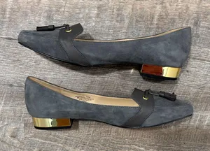 Isaac Mizrahi Live Paulina Gray Tassel Suede Loafters Size 10 Office Workwear thumbnail 8