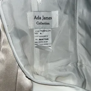 Elegant Ada James Chiffon High Low Wedding Gown! thumbnail 8