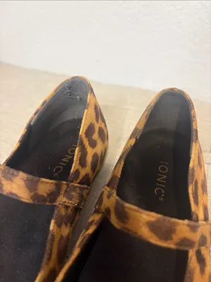 Vionic Alameda Leopard Print Mary Jane Flats 8 thumbnail 6