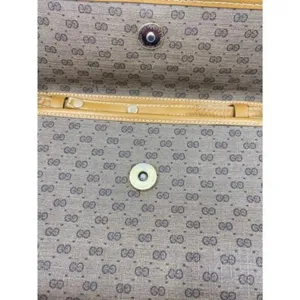 GUCCI Vintage Flap Coated Canvas Crossbody Bag thumbnail 9