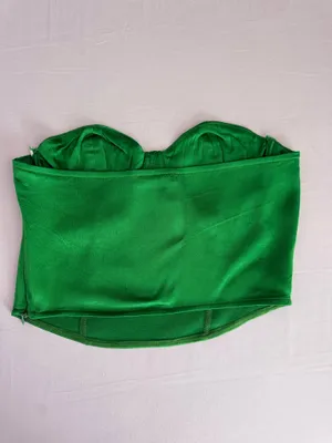 Emerald Green Zara Corset Top thumbnail 3