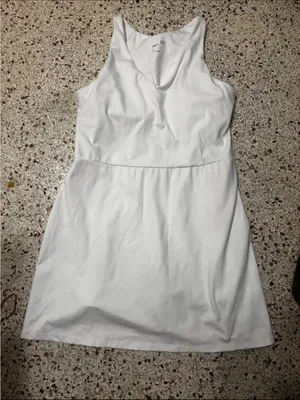 Gap GapFit womens active tank dress white large thumbnail 7