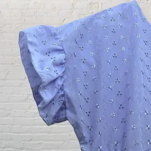 Boohoo Lavender Broderie Anglaise Eyelet Tiered Babydoll Dress 12 thumbnail 6