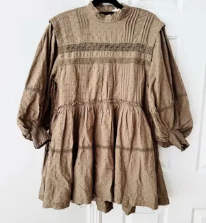 Anthropologie Pilcro Mock-Neck Swing Mini Dress, Size XS thumbnail 8