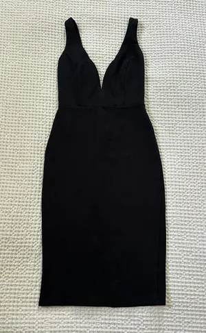 Lulus Black Midi Dress thumbnail 2