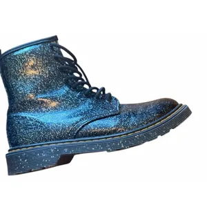 DR. MARTENS “Doc’s” Black 1460 Patent Glitter Lace-Up Boots with Side Zip 6 thumbnail 12