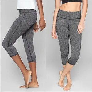 ATHLETA Chaturanga Capri Legging Charcoal Gray thumbnail 2