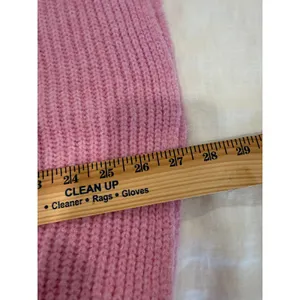 Pilcro Long Sleeve Knitted Cowl Neck Pullover Sweater Pink Women's Size Large thumbnail 5