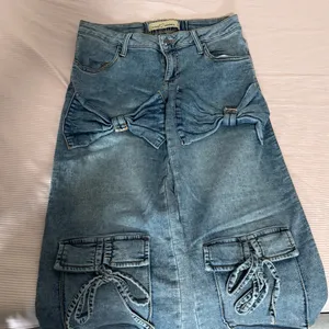 Cargo ribbon pants Blue thumbnail 1