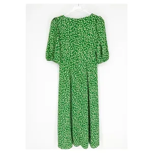 WAYF Green‎ Floral Midi Dress Women's Size M Garden Party thumbnail 3