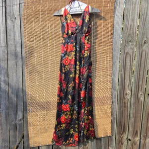NEW Sweet Lemon Floral Print Halter Neck Maxi Dress thumbnail 7