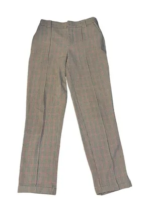 Zara Trafaluc Collection Houndstooth Trouser Pants S Preppy Academia School Girl thumbnail 1