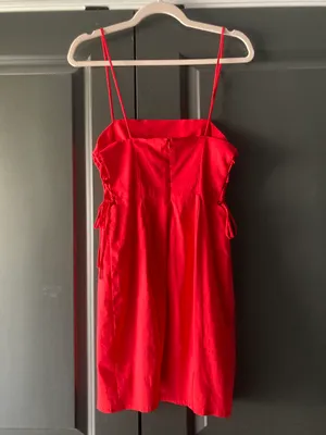 ZARA Micro Mini Red Dress NWT thumbnail 2