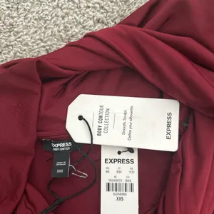 Express Women's One-Shoulder Twist Front Top - Burgundy thumbnail 5