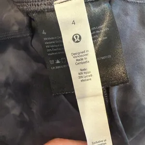 LULULEMON Align‎ Crop Leggings 21" in Diamond Dye Pitch Grey Graphite Size 4 thumbnail 5