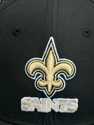 New Era Men's New Orleans Saints Night Black 39Thirty Fitted Hat size Med/Large thumbnail 3