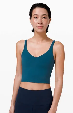 Lululemon Align Tank in Blue Borealis sleeveless Top stretch Cropped Athletic 2 thumbnail 1