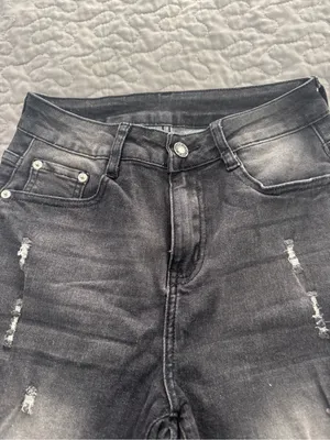 Slim Fit Distressed Women’s Black Jeans thumbnail 2