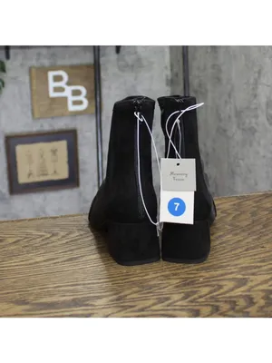 NWT A New Day Block Heel Mid-Calf Booties with Memory Foam 94568456 Black 7M thumbnail 5