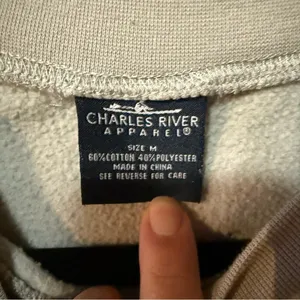Charles River Unisex Westerly Crewneck Sweatshirt-blue/white/gray block- M thumbnail 7
