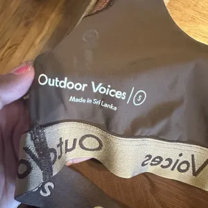 Outdoor Voices Move Free Leotard Bodysuit Cocoa Size S thumbnail 9