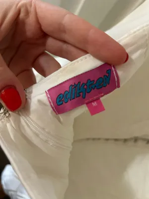 Edikted Mini Dress White thumbnail 5