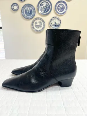 Madewell The Lexie Ankle Boot in True Black Leather Size 8.5 thumbnail 7