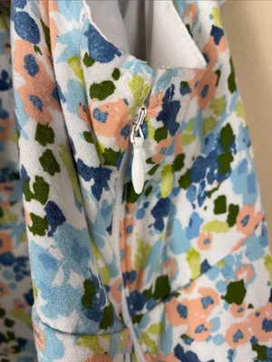 Abercrombie & Fitch Women’s Boho Floral Print Multicolor Ruffle Dress thumbnail 5
