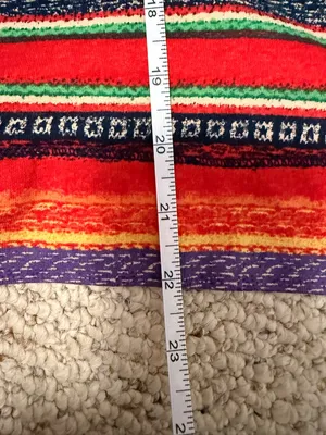 Lauren Ralph Lauren Serape Stripe Zip Hoodie Jacket Southwestern Baja Large Boho thumbnail 7