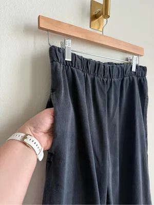 Brandy Melville John Galt Navy Wide Leg Sweatpants One Size thumbnail 8