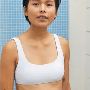 Aerie swim wide scoop bikini top | Off white | Size S thumbnail 4