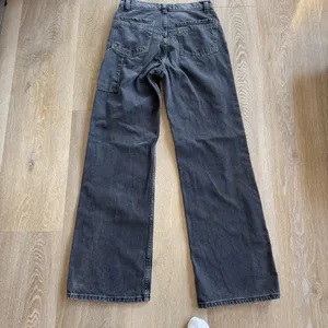 Free People We The Free Grey Baggy Denim Jeans thumbnail 5