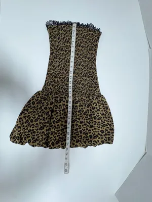 Sky to Moon Leopard Print‎ Strapless Tube Dress - Size S. thumbnail 9