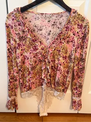 Free people Heat Wave Floral Bodysuit thumbnail 2