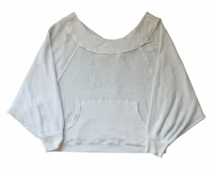 Free People‎ We The Free Westend Thermal Top White Women's Size Medium thumbnail 1