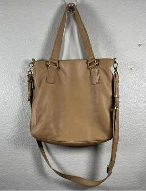 Fossil leather tote bag thumbnail 2