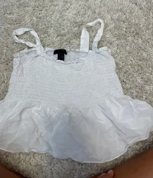White Babydoll Tank Size XS thumbnail 1