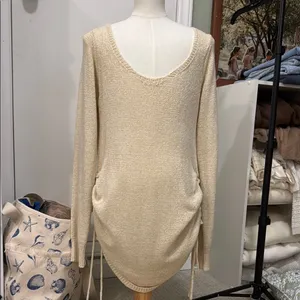 MABLE: Cream Knit Dress/Coverup thumbnail 5