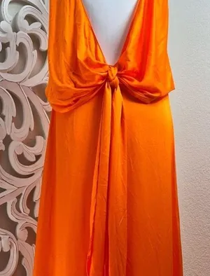 Zara Flowing Dress - Limited Edition Orange Size Small‎ thumbnail 13