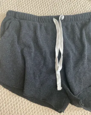 black lounge shorts thumbnail 2