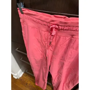 Lululemon Dance Studio Mid-Rise Cropped Pants coral‎ women's 10 thumbnail 2